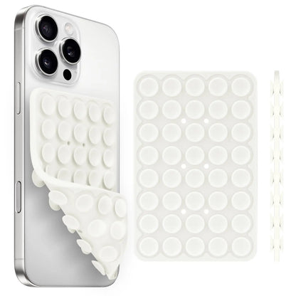 Silicone Suction Cup Phone Holde Multifunctional Fixed Anti-slip Mobile Fixture Double Sided Detachable Phone Rubber Sucker Pad