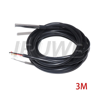 For Arduino 18B20 Cable Stainless Steel Waterproof DS18b20 12/3/5M Thread Temperature Probe Temperature Sensor