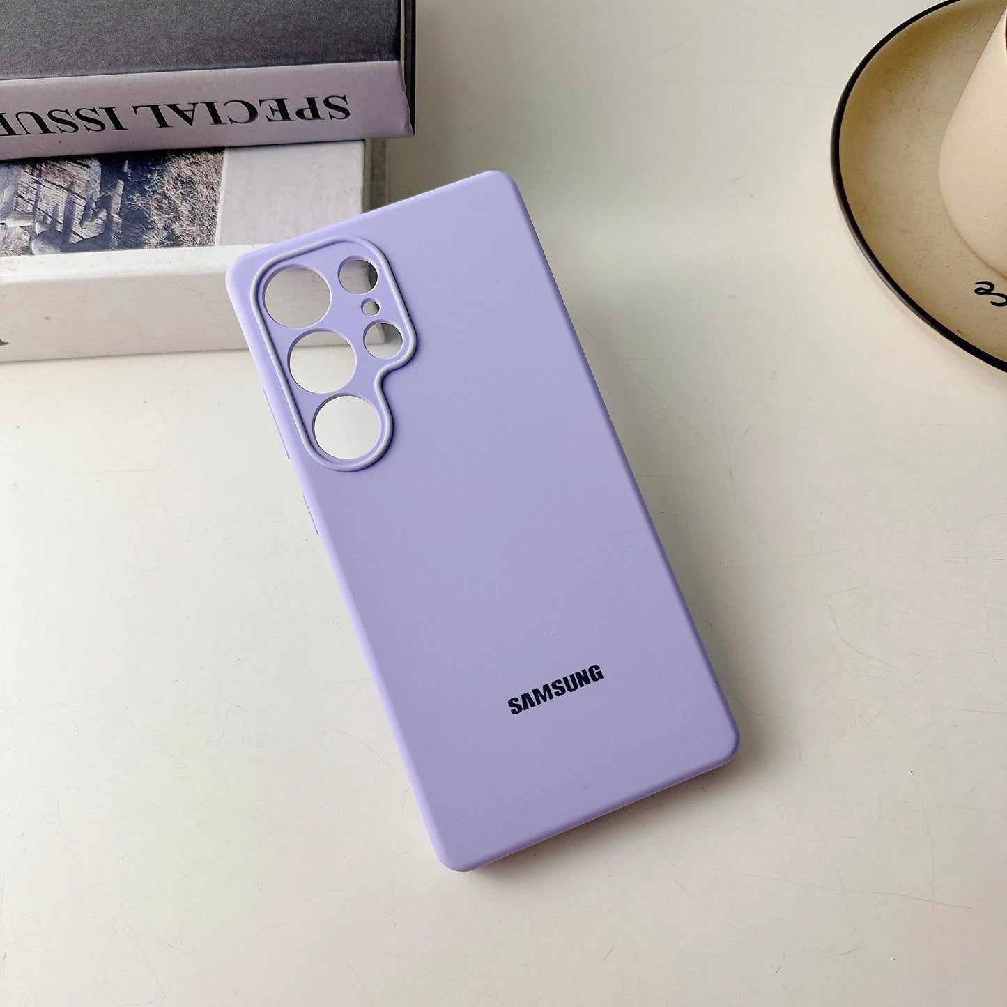 Original Liquid Silicone Solid Color Phone Case For Samsung Galaxy S26 S25 S24 S23 S22 Ultra S24 Plus FE Case With Official Box