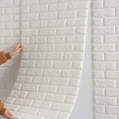 3D Brick Pattern Peel & Stick Foam Wallpaper – 70cm x 1m