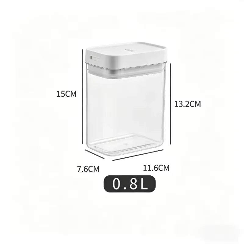 Transparent Plastic Grain Seal Tank Spaghetti Storage Container Moisture-Proof Snack Jar Kitchen Food Tank Pasta Storage Box