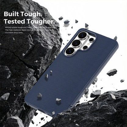 Magnetic Tech Fabric Phone Case For Samsung Galaxy S24 S25 S26 Ultra For Magsafe Wireless Charging TechWoven Anti-Slip Cover