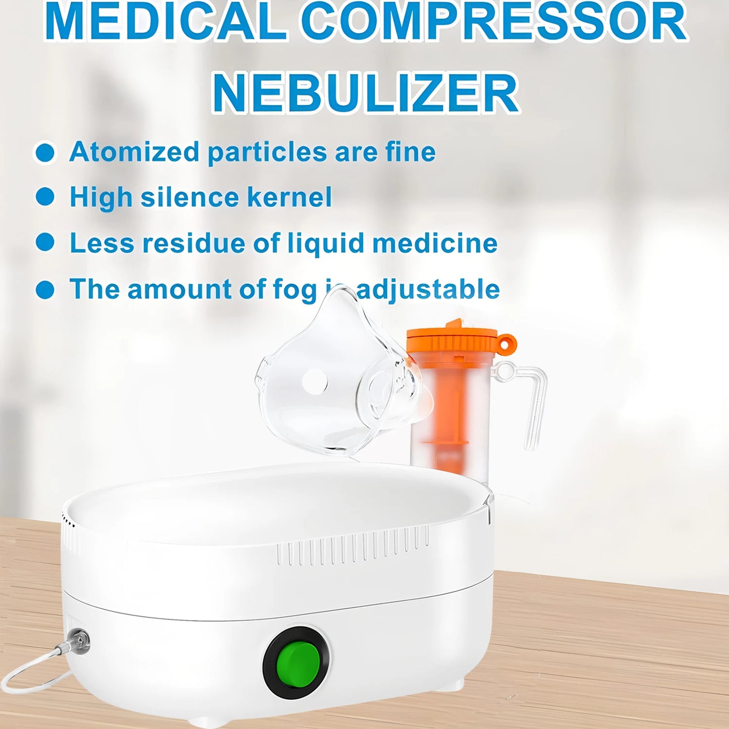 Portable Cough Atomizer, Nebulizer Machine for Adults Kids, Handheld Timing Can Nebulizer Airway Inhale Humidifier Health Care