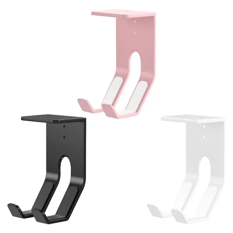 2pcs/4pcs ABS Under Table Game Controller Rack Game Console Storage Base Headset Holder Stand for Sony Xbox Switch PS5/PS4 Mount