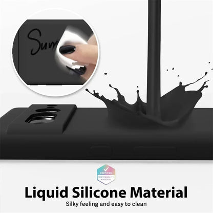 Ultra Slim Liquid Silicone Phone Case For Google Pixel 10A 9 Pro XL 8 7 6 Pro Wireless Charging Shockproof Protector Back Cover