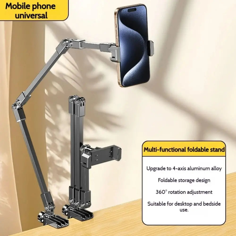 Adjustable Tablet Stand 360-degree Rotation 3 Sections Arms Bedside Phone Holder for 5-12Inch Phone Ipad Pro Mini for Xiaomi