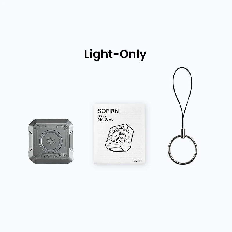 SOFIRN SE1 Pocket Flashlight 300Lm Mini EDC Light RGB Signal Ring Quick-Release Magnetic Wrist Keychain Torch for Bike Ride