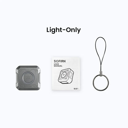 SOFIRN SE1 Pocket Flashlight 300Lm Mini EDC Light RGB Signal Ring Quick-Release Magnetic Wrist Keychain Torch for Bike Ride