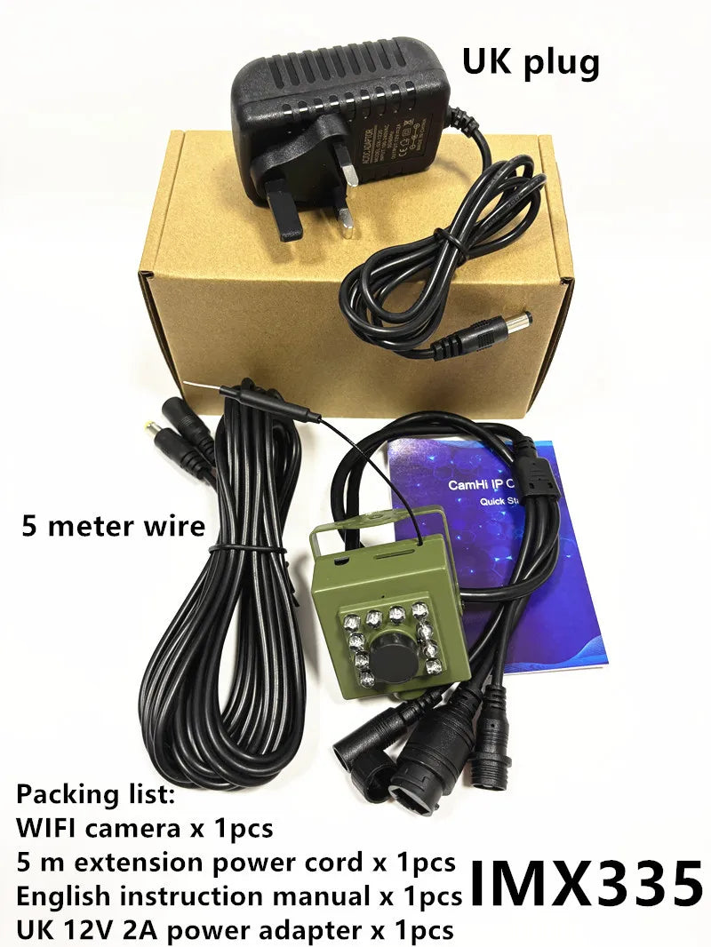Bird Watching Camera Wireless Wild Wifi Bird Nest Green Box Kit 5M Wire Night Vision 5MP 2MP P2P Audio Mini IPC In the birdcage