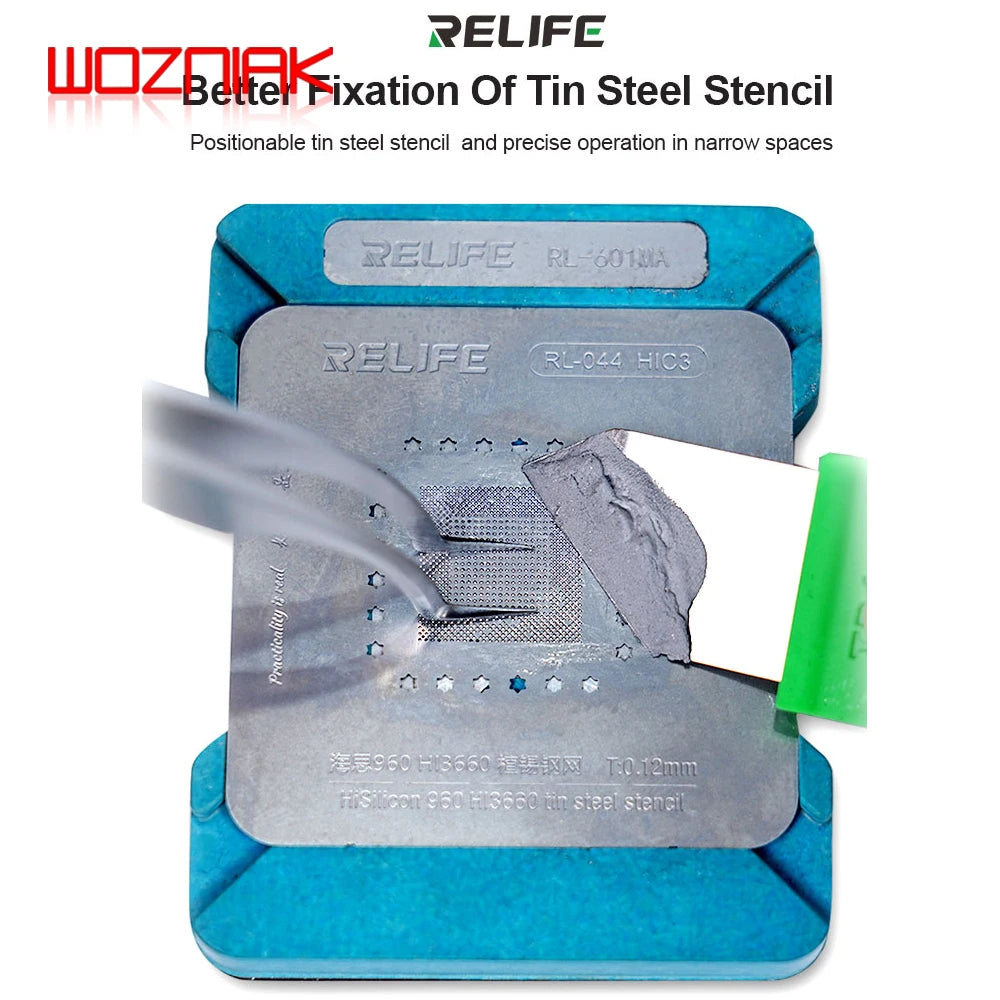 SUNSHINE ST-17A Ultra-Precision Tweezers For IC Chip Tinning Positioning Tweezers Tin Planting BGA Stencil Fixed Repair Tool