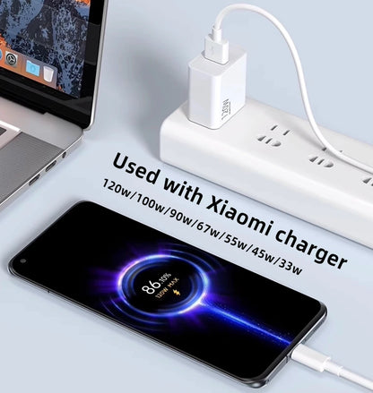 Original 120W Usb C Cable XIAOMI 100W 90W Hyper Fast Charging Cables Xiaomi 17 Pro Max 15 Ultra 14 T 13 Poco X8 F8 Redmi Turbo 5