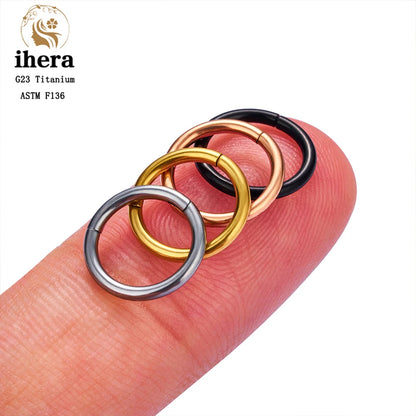 G23 Titanium Nose Ring – 10/50PCS Hoop Piercing Jewelry, 16/18/20G