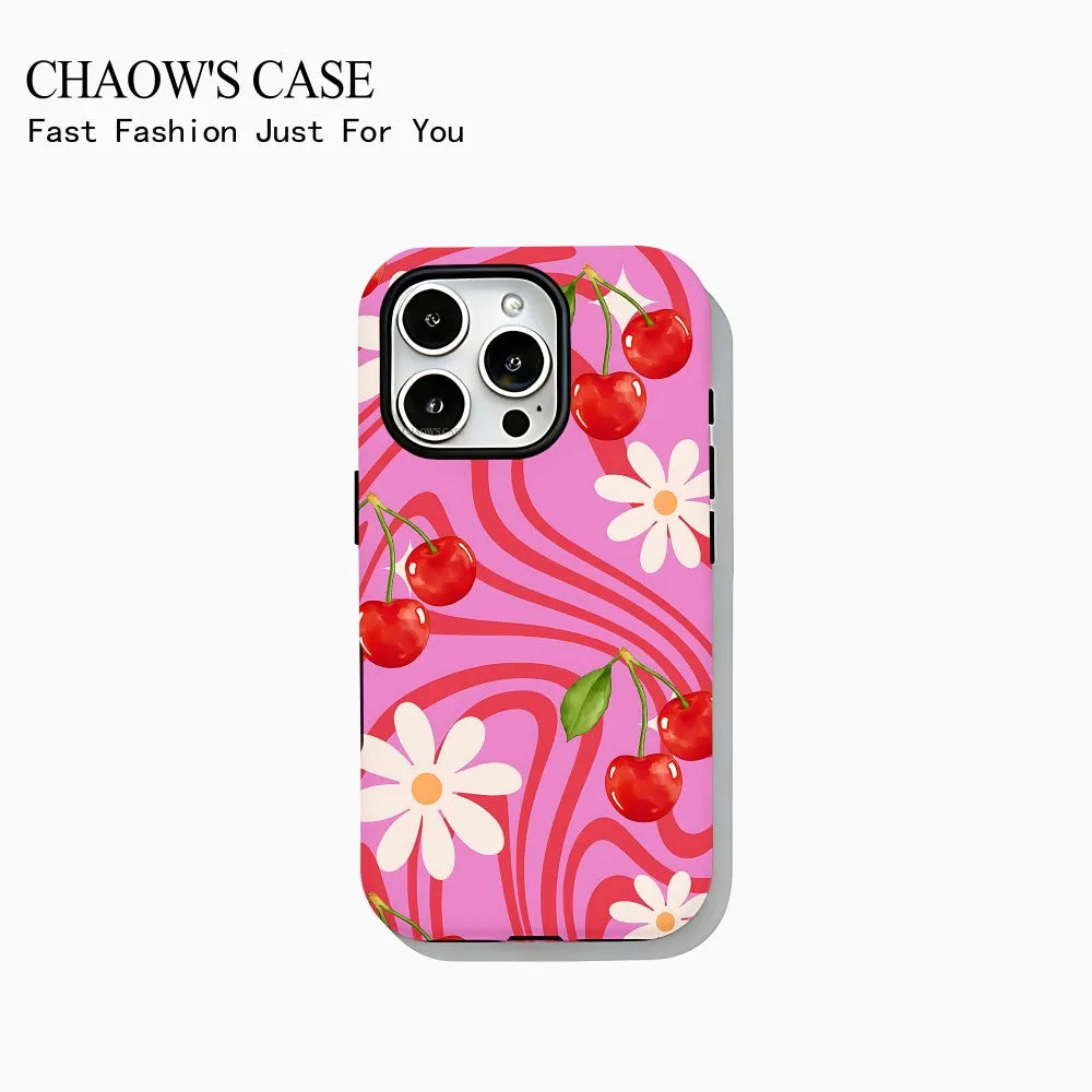 Tropical Fruit iPhone Case – Double-Layer Back Cover