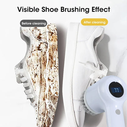 2025 Cordless Electric Spin Scrubber - 5 Brush Heads, IPX7 Waterproof, Rechargeable Bathroom Cleaner for Tile/Shower/Grout
