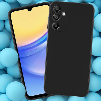 Ultra Thin Matte Soft Silicone Case For Samsung Galaxy S25 S24 S23 S22 S21 FE Plus Ultra A06 A16 A26 A36 A56 Black Cover Bumper