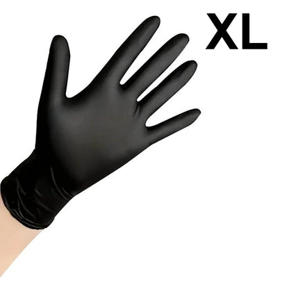 30/60/100PCS Disposable Black Nitrile Gloves Black Nitrile Gloves Cleaning Hairdressing Pet Tattoo Bathing Dishwashing