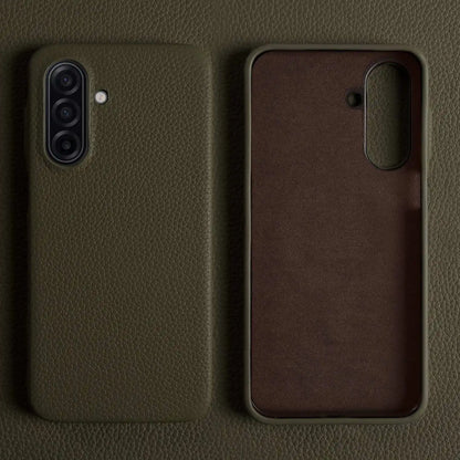 Luxury Genuine Leather Case For Samsung Galaxy A17 A07 A26 A36 A56 A15 A53 A24 Full Wrapped Shockproof Phone Cases Back Cover
