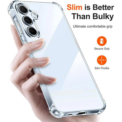 Protector Transparent Case For Samsung Galaxy S25 S24 S23 S22 A16 A26 A36 A56 A15 A35 A55 A14 A34 A54 A13 A53 A52 5G Clear Cover