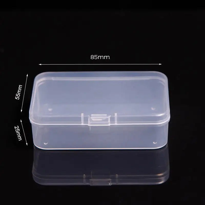 Mini Plastic Rectangular Box – Translucent, Dustproof Jewelry & Small Item Storage Container