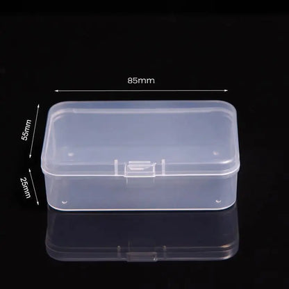Mini Plastic Rectangular Box – Translucent, Dustproof Jewelry & Small Item Storage Container