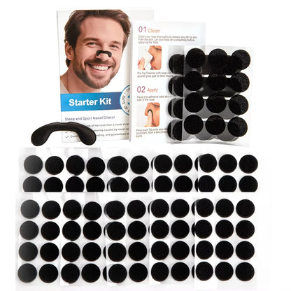 Nasal Dilator Sports Sleep Nasal Breathing Dilators Starter Kit Nose Breathe Strips Reduce Snoring Increase Air Intake Kit