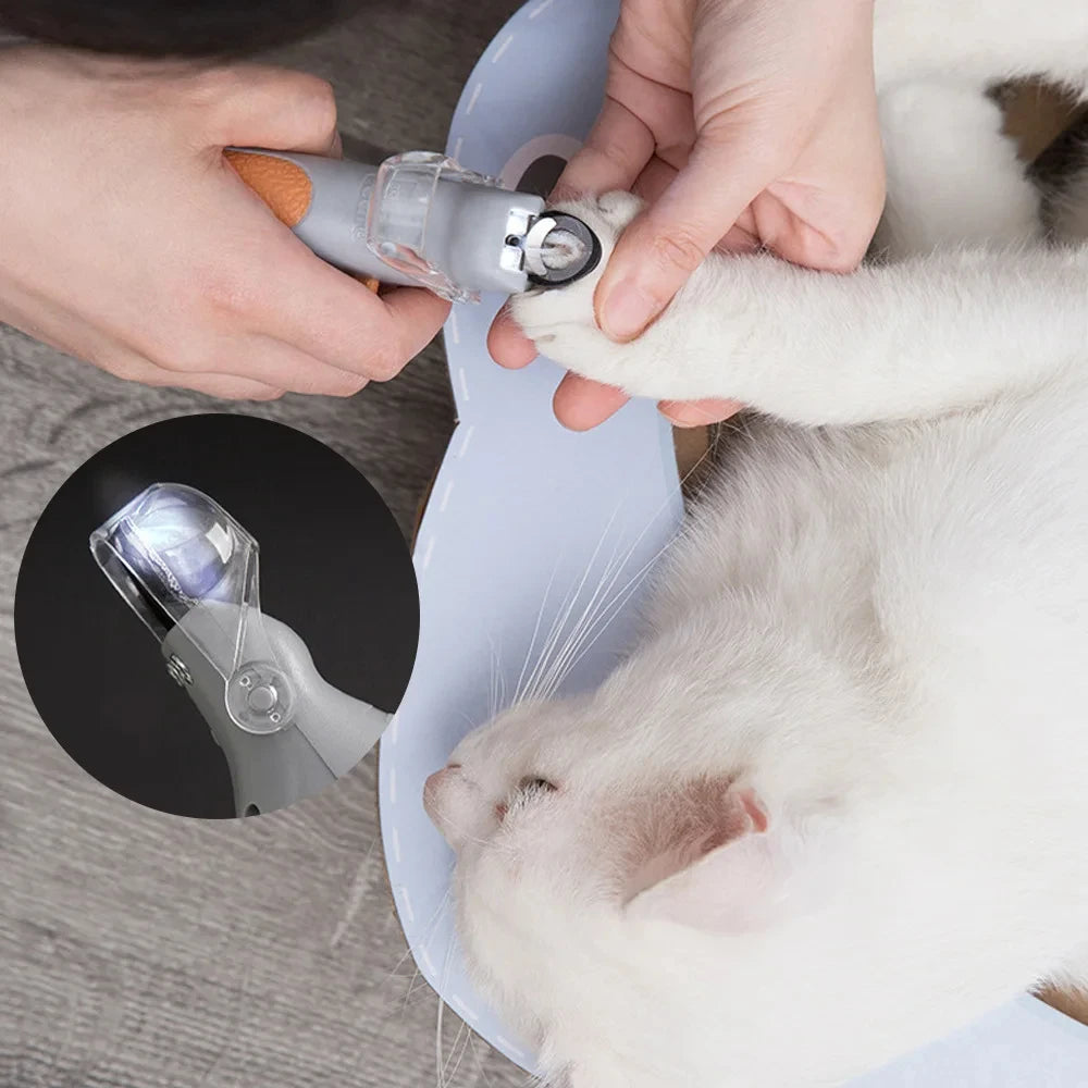 Pet Nail Clipper with LED Light for Cats and Dogs
