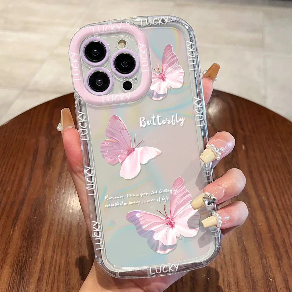 Cut Cat Aninal Phone Case For iPhone 15 Funda iPhone 16 17 Pro Max 11 13 14 12 7 8 Plus SE 2020 Air 17promax Silicone Soft Cover