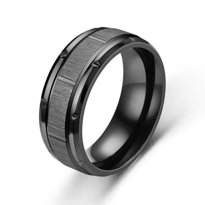Stainless Steel Tungsten Ring – Unisex 8mm Brushed Wedding Band for Men & Women (6 Colors)