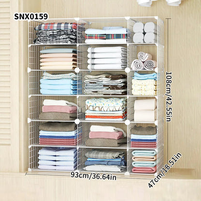Clothing Layered Storage Wardrobe Partition Rack Hanging Closet Cross Partition Vertical Student Dormitory Cabinet Layered Rack