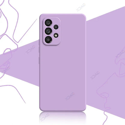 Original Official Soft Case for Samsung Galaxy A13 A23 A33 A53 A73 SamsungA33 SamsungA53 SamsungA73 Square Liquid Silicone Cover