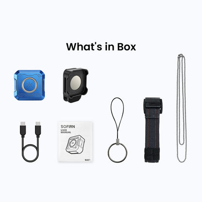 NEW SOFIRN SE1 300Lm Pocket Flashlight 76M RGB Signal Ring EDC Light Magnetic Wrist Keychain Torch