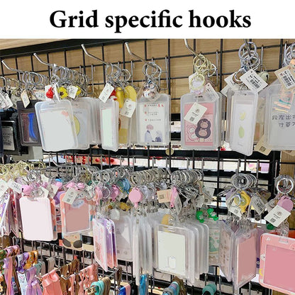 10Pcs Durable 5/10/15/20cm Screen Hooks 3.3mm Thickness Supermarket Iron Wire Mesh Hanging Hooks Iron Grid Hooks For Screen Grid