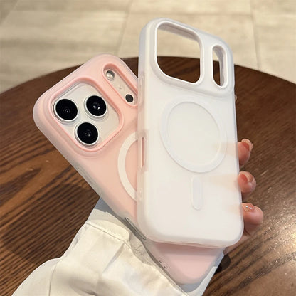 Luxury Candy Color 2 IN 1 Magnetic Case For iPhone 17 Air 16 15 14 13 12 11 Pro Max Plus For Magsafe Wireless Charge Matte Cover