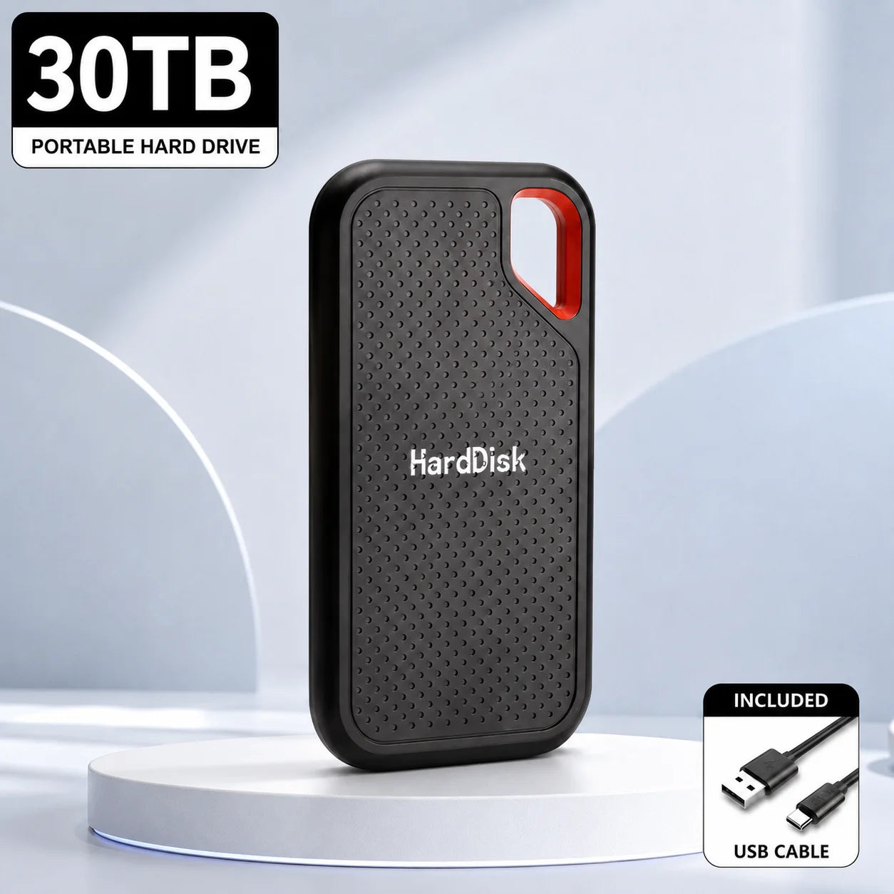 1TB External Hard Drive 2TB Portable SSD USB-C Fast Storage Disk for Laptop Mac PC Phone Photo File Backup