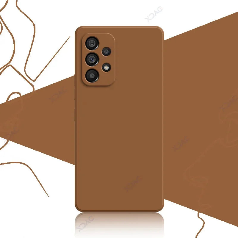 Original Official Soft Case for Samsung Galaxy A13 A23 A33 A53 A73 SamsungA33 SamsungA53 SamsungA73 Square Liquid Silicone Cover