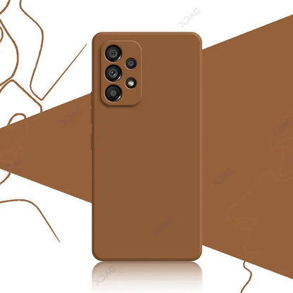 Original Official Soft Case for Samsung Galaxy A13 A23 A33 A53 A73 SamsungA33 SamsungA53 SamsungA73 Square Liquid Silicone Cover