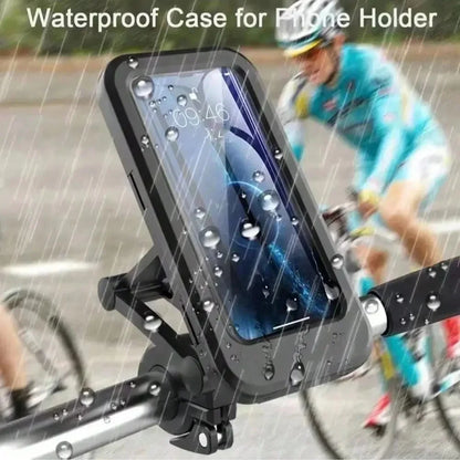 360° Rotating Waterproof Motorcycle Bike Mobile Phone Holder Magnetic Universal Bicycle GPS Navigation Support Cellphone Stand