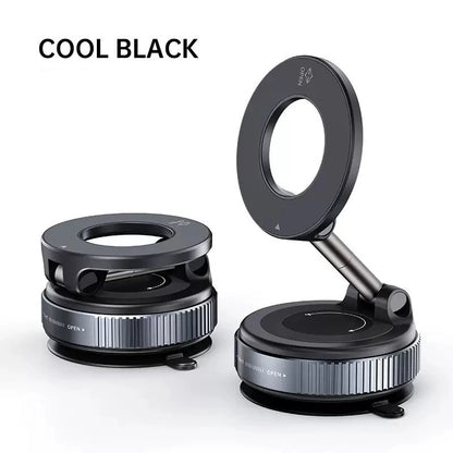 Folding Strong Magnet Magnetic Phone Holder 360° Rotation Desk Car Vacuum Suction Windshield Dashboard Mobile Holder