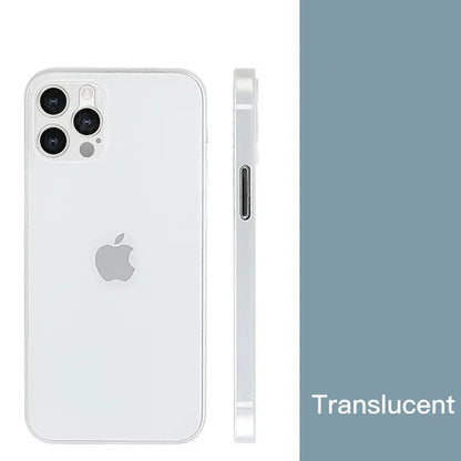 New 0.2MM Ultra Thin Matte PP Case For iphone 11 12 13 14 15 Pro X Xr Xs Max 13 mini 7 8 Plus SE 2020 Clear Hard PC Cover Cases