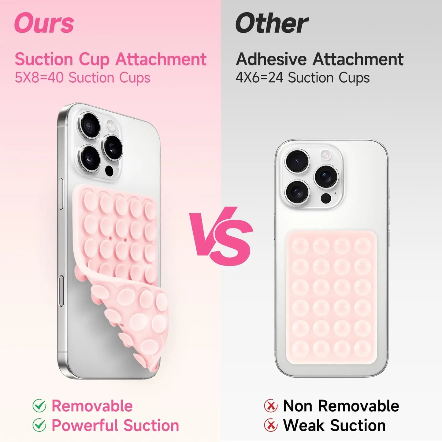 Silicone Suction Cup Phone Holde Multifunctional Fixed Anti-slip Mobile Fixture Double Sided Detachable Phone Rubber Sucker Pad