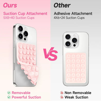 Silicone Suction Cup Phone Holde Multifunctional Fixed Anti-slip Mobile Fixture Double Sided Detachable Phone Rubber Sucker Pad