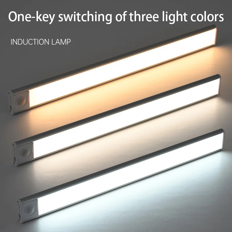 LED Motion Sensor Under-Cabinet Light — USB Rechargeable
