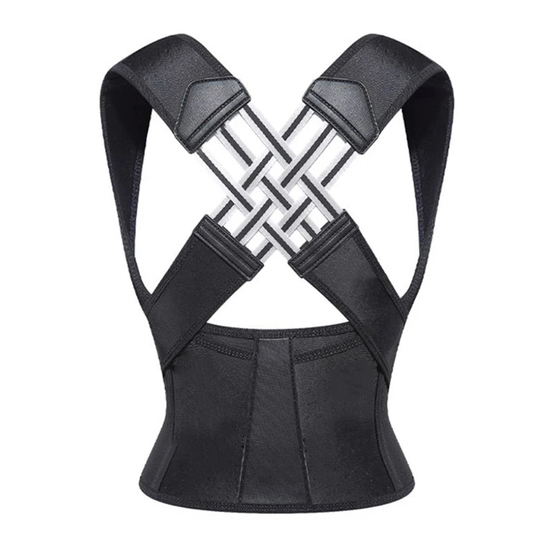 Back Brace Posture Support for Women and Men, Shoulder Straightener Adjustable Full Back Support Upper and Lower Back and Neck