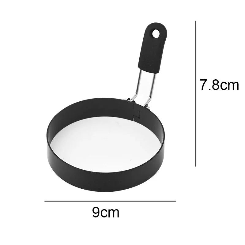 Anti-scald Egg Fried Ring Professional Stainless Steel Nonstick Round Pancake Mold Cooking Egg Mould Breakfast Sandwich Tools