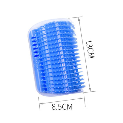 Cat Corner Grooming Brush & Removable Scratcher Comb
