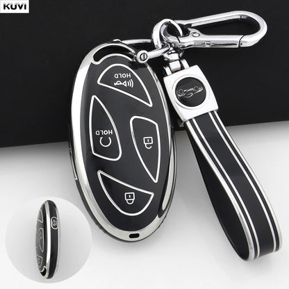 For Hyundai IONIQ 6 New Grand Prix GN7 Kona 5 7 Buttons Fashion TPU Car Remote Key Case Cover Protected Keychain Fob Accessories