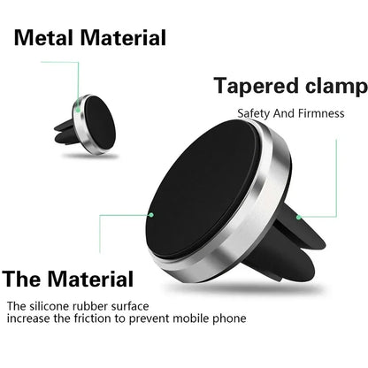 Magnetic Mobile Phone Air Vent Mount Holder in Car Universal Car Phone Holder Smartphone Stand Magnet Holder For iPhone Samsung