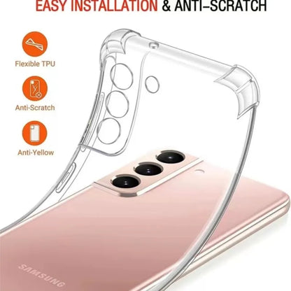 Shockproof Phone Case for Samsung Galaxy A25 A35 A55 A15 A54 A34 A14 5G A24 4G A05S A73 A53 A33 A23 A13 Transparent Back Cover