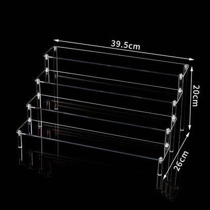 Clear Acrylic Display Stand For Anime Figures Cupcake Shelf Organizer Desserts Holder Jewels Display Risers Stand Perfume Stand