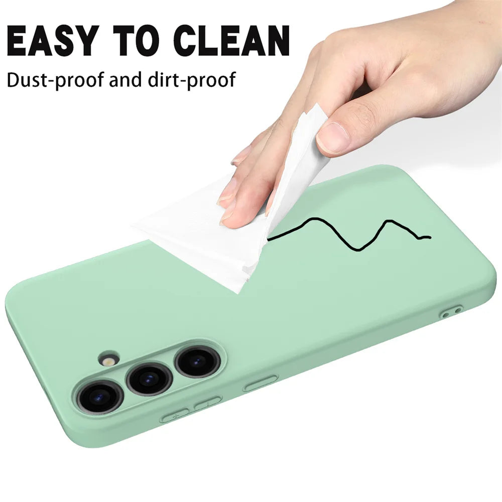 Hot sale For Samsung Galaxy A16 A15 A17 A21S A22 A23 A24 A25 A26 A31 A32 Full Protection Cover tpu Liquid Silicone Case